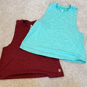 Born Primitive Teal and Maroon Tank Tops